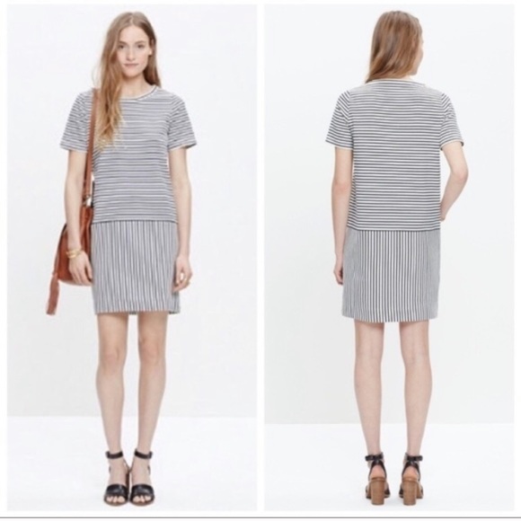 Madewell Dockside T-Shirt Striped Dress - Picture 2 of 4